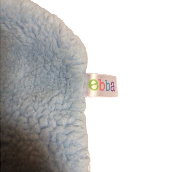 Ebba plush lovey security blanket. Blue Bear - Picture 3 of 6